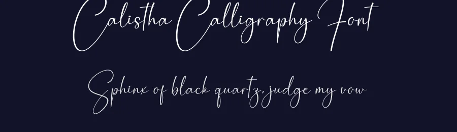 Calistha Calligraphy Font by creativeletter — Script Handwritten Font — thumbnail 2