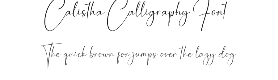 Calistha Calligraphy Font by creativeletter — Script Handwritten Font