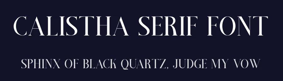 Calistha Serif Font by zafira.type — Serif Font — thumbnail 2
