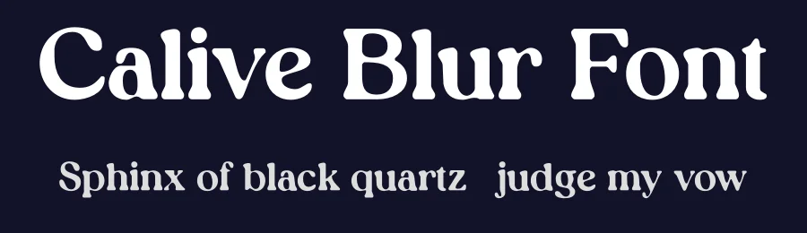 Calive Blur Font by craftsupplyco — Display Font — thumbnail 2