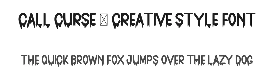 Call Curse – Creative Style Font by freshtypeink — Display Font