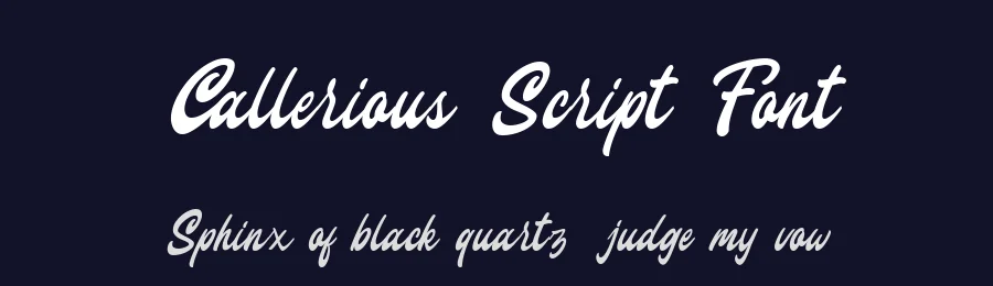 Callerious Script Font by Moovied Co. — Script Handwritten Font — thumbnail 2