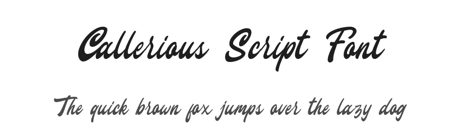 Callerious Script Font by Moovied Co. β Script Handwritten Font