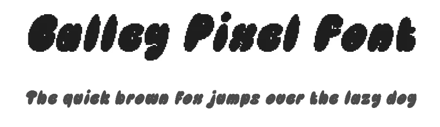 Calley Pixel Font by craftsupplyco — Display Font