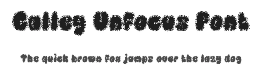 Calley Unfocus Font by craftsupplyco — Display Font