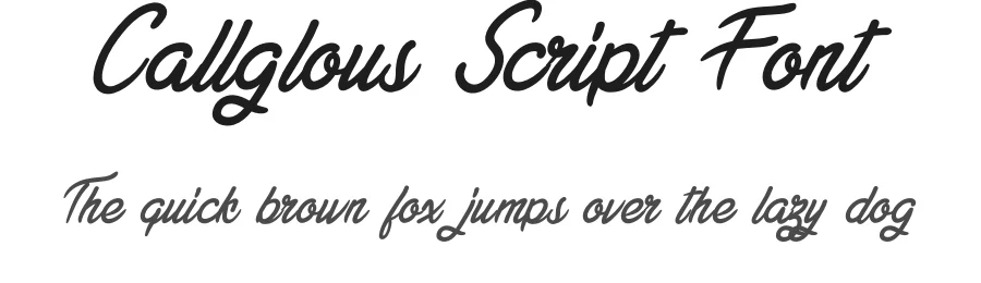 Callglous Script Font by andikastudio — Script Handwritten Font