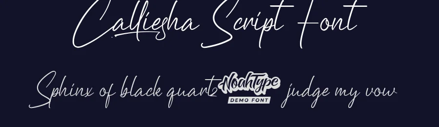 Calliesha Script Font by noahtype — Script Handwritten Font — thumbnail 2