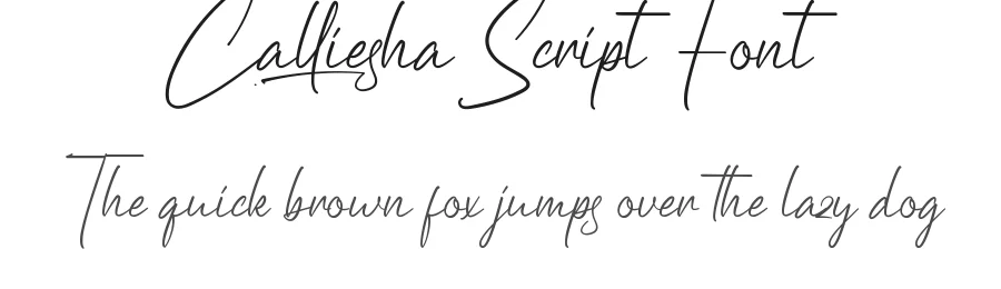Calliesha Script Font by noahtype — Script Handwritten Font