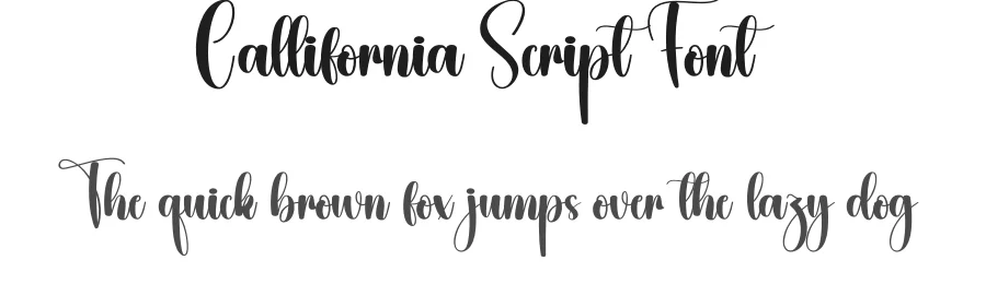 Callifornia Script Font by creativeletter — Script Handwritten Font