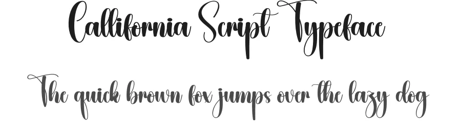 Callifornia Script Typeface by creativeletter — Script Handwritten Font
