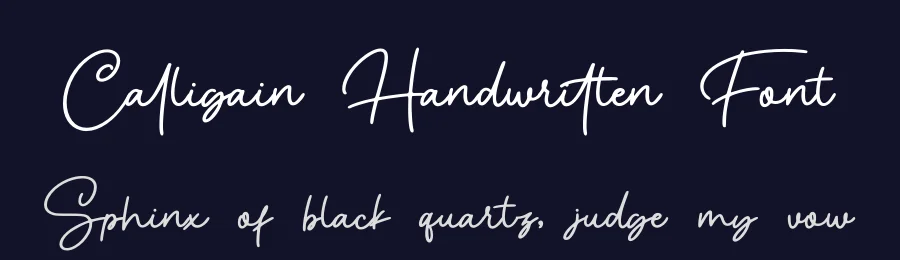Calligain Handwritten Font by Basnistudio — Script Handwritten Font — thumbnail 2