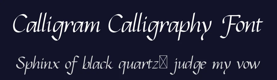 Calligram Calligraphy Font by ibeydesign — Script Handwritten Font — thumbnail 2