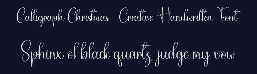 Calligraph Christmas – Creative Handwritten Font by creativeletter — Script Handwritten Font — thumbnail 2