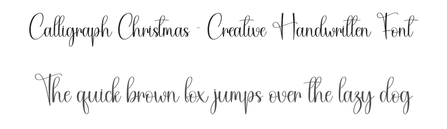 Calligraph Christmas – Creative Handwritten Font by creativeletter — Script Handwritten Font