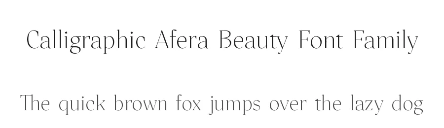 Calligraphic Afera Beauty Font Family by Caron twice — Serif Font
