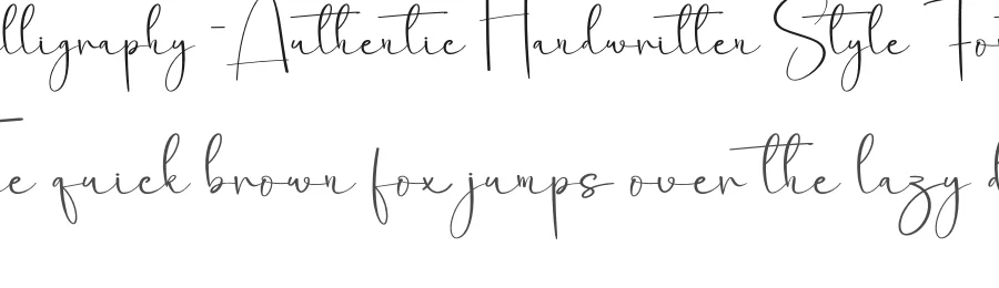 Calligraphy – Authentic Handwritten Style Font by creativeletter — Script Handwritten Font