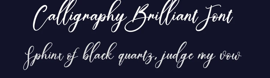 Calligraphy Brilliant Font by creativeletter — Script Handwritten Font — thumbnail 2