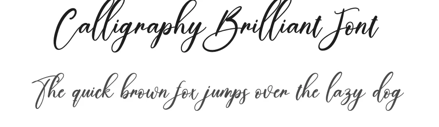 Calligraphy Brilliant Font by creativeletter — Script Handwritten Font