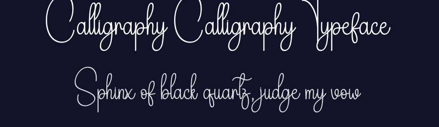 Calligraphy Calligraphy Typeface by creativeletter — Script Handwritten Font — thumbnail 2
