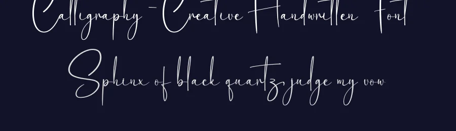 Calligraphy – Creative Handwritten Font by creativeletter — Script Handwritten Font — thumbnail 2