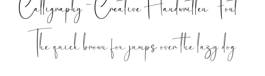 Calligraphy – Creative Handwritten Font by creativeletter — Script Handwritten Font
