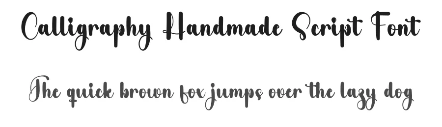 Calligraphy Handmade Script Font by freshtypeink — Script Handwritten Font