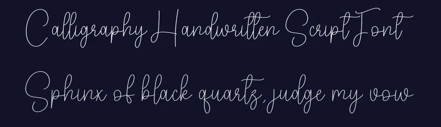 Calligraphy Handwritten Script Font by creativeletter — Script Handwritten Font — thumbnail 2