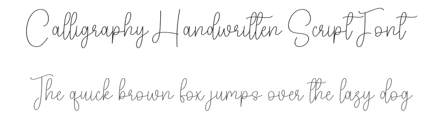 Calligraphy Handwritten Script Font by creativeletter — Script Handwritten Font