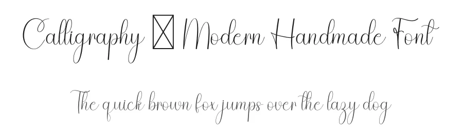 Calligraphy – Modern Handmade Font by freshtypeink — Script Handwritten Font