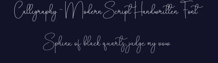 Calligraphy – Modern Script Handwritten Font by creativeletter — Script Handwritten Font — thumbnail 2