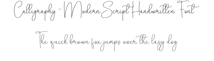 Calligraphy – Modern Script Handwritten Font by creativeletter — Script Handwritten Font
