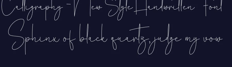 Calligraphy – New Style Handwritten Font by creativeletter — Script Handwritten Font — thumbnail 2
