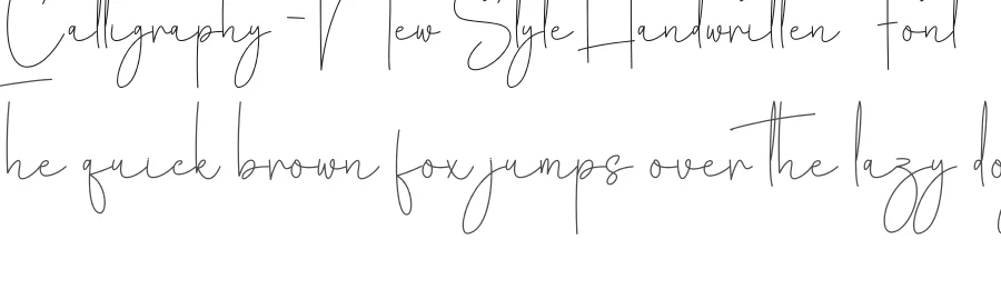 Calligraphy – New Style Handwritten Font by creativeletter — Script Handwritten Font