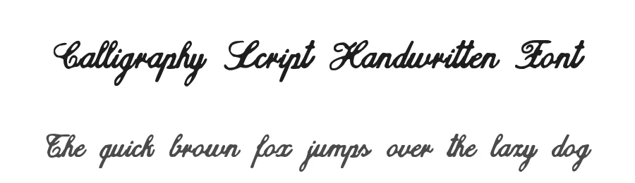 Calligraphy Script Handwritten Font by zai — Script Handwritten Font