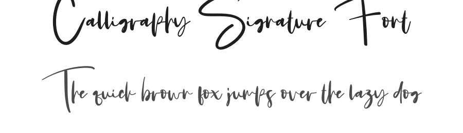 Calligraphy Signature Font by creativeletter — Script Handwritten Font