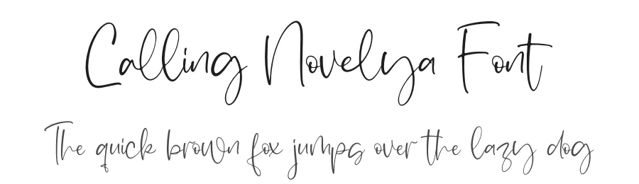 Calling Novelya Font by letterfabric — Script Handwritten Font