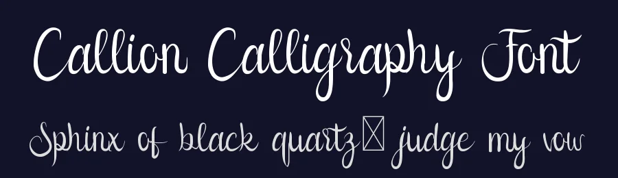 Callion Calligraphy Font by edricstudio — Script Handwritten Font — thumbnail 2