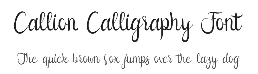 Callion Calligraphy Font by edricstudio — Script Handwritten Font