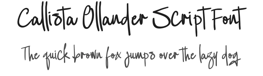 Callista Ollander Script Font by agniardi — Script Handwritten Font