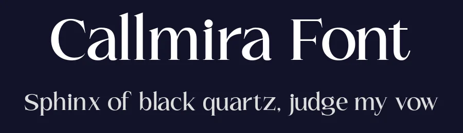Callmira Font by roomspace.cl — Serif Font — thumbnail 2