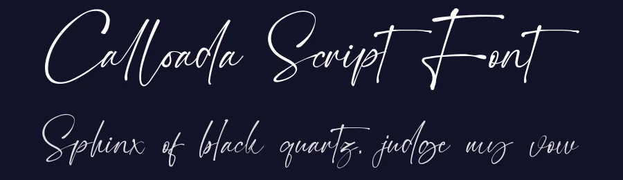 Calloada Script Font by Opand — Script Handwritten Font — thumbnail 2