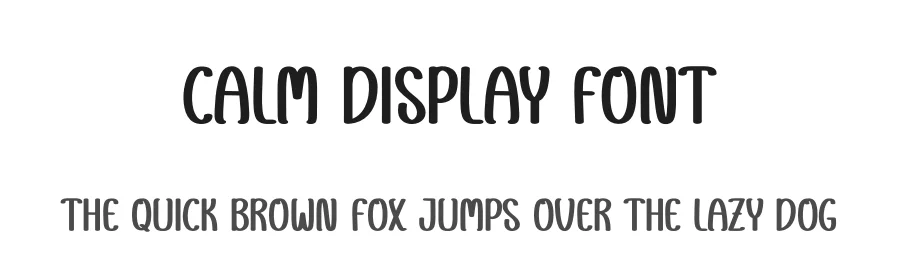Calm Display Font by andikastudio — Script Handwritten Font
