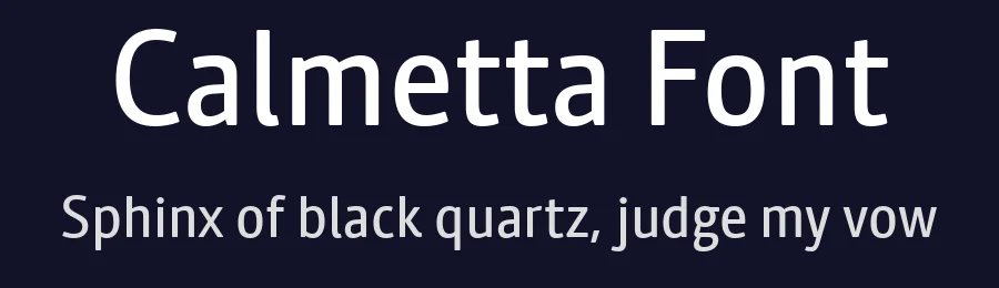 Calmetta Font by daltonmaag — Sans Serif Font — thumbnail 2