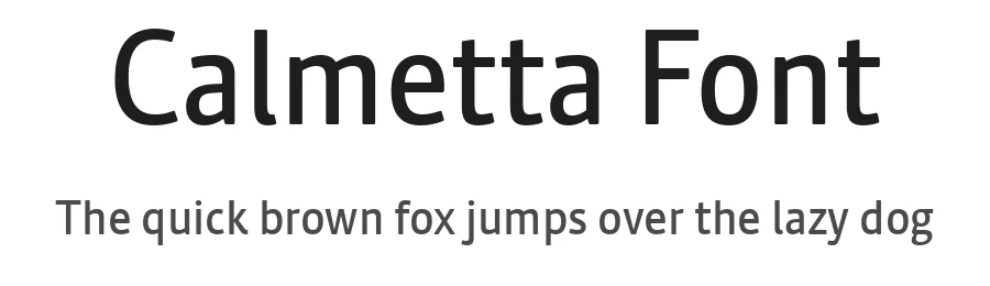 Calmetta Font by daltonmaag β Sans Serif Font