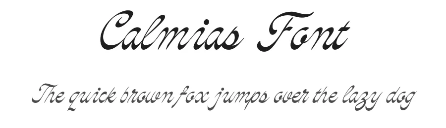Calmias Font by Sahrul Hidayat — Script Handwritten Font