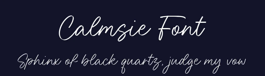 Calmsie Font by Timur type — Script Handwritten Font — thumbnail 2