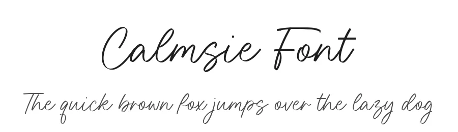 Calmsie Font by Timur type — Script Handwritten Font