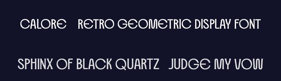 Calore – Retro Geometric Display Font by roomspace.cl — Display Font — thumbnail 2