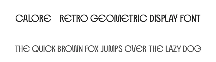 Calore – Retro Geometric Display Font by roomspace.cl — Display Font