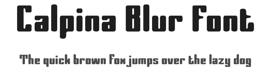 Calpina Blur Font by craftsupplyco — Display Font
